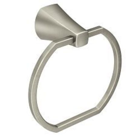 Spot Resist Brushed Nickel Towel Ring -  MOEN, MY8786BN